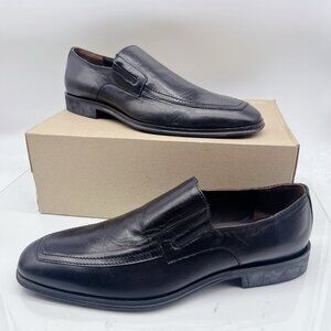 Bruno Magli Raging Nappa Slip On Loafer Dress Shoes Black Leather Men US 11 $395